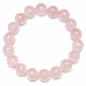 Rose Quartz Natural Stone Bracelet (10mm Beads)